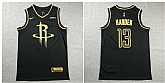 Rockets 13 James Harden Black Gold Nike Swingman Jersey,baseball caps,new era cap wholesale,wholesale hats